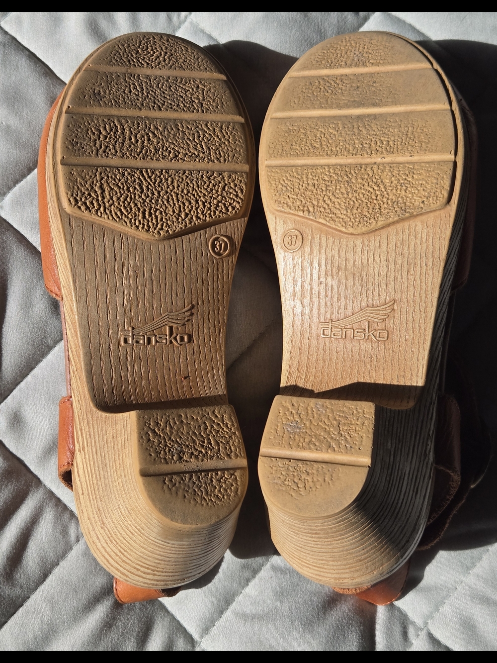 Dansko Tan Leather Mary Jane Clogs - Picture 5 of 5